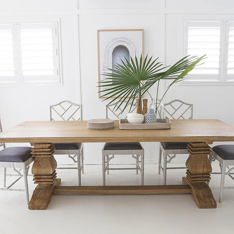 Newland Solid Wood Pedestal Table - 0.3m