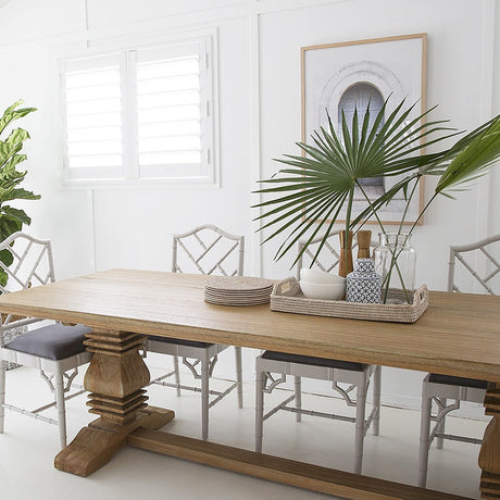 Newland Solid Wood Pedestal Table - 0.3m