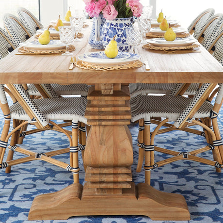 Newland Solid Wood Pedestal Table - 2.4m