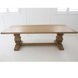 Newland Solid wood Pedestal Table - 2.6m