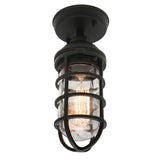 Newport Exterior  Under Eave Light Black IP44
