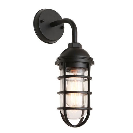 Newport Exterior Wall Light Black IP44