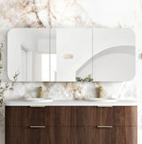 Newport Soft Square Sable Walnut Shaving Cabinet