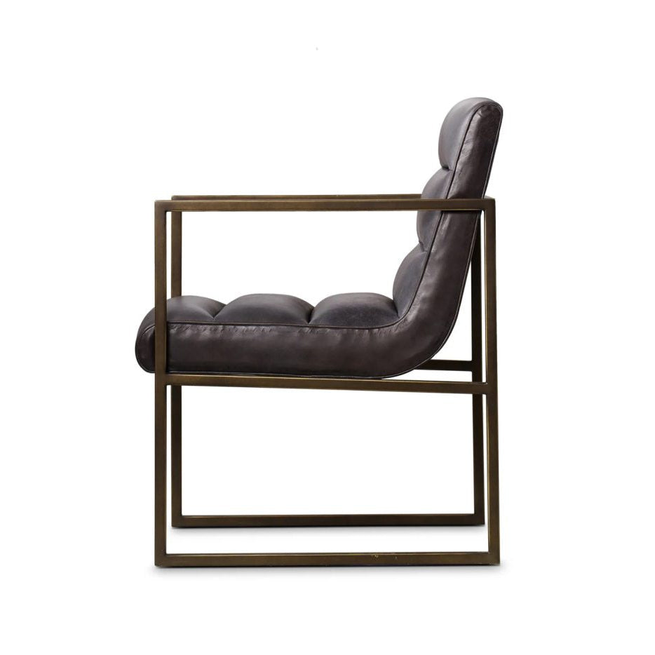 Nolan Oiled Bronze Armchair - 0.84m