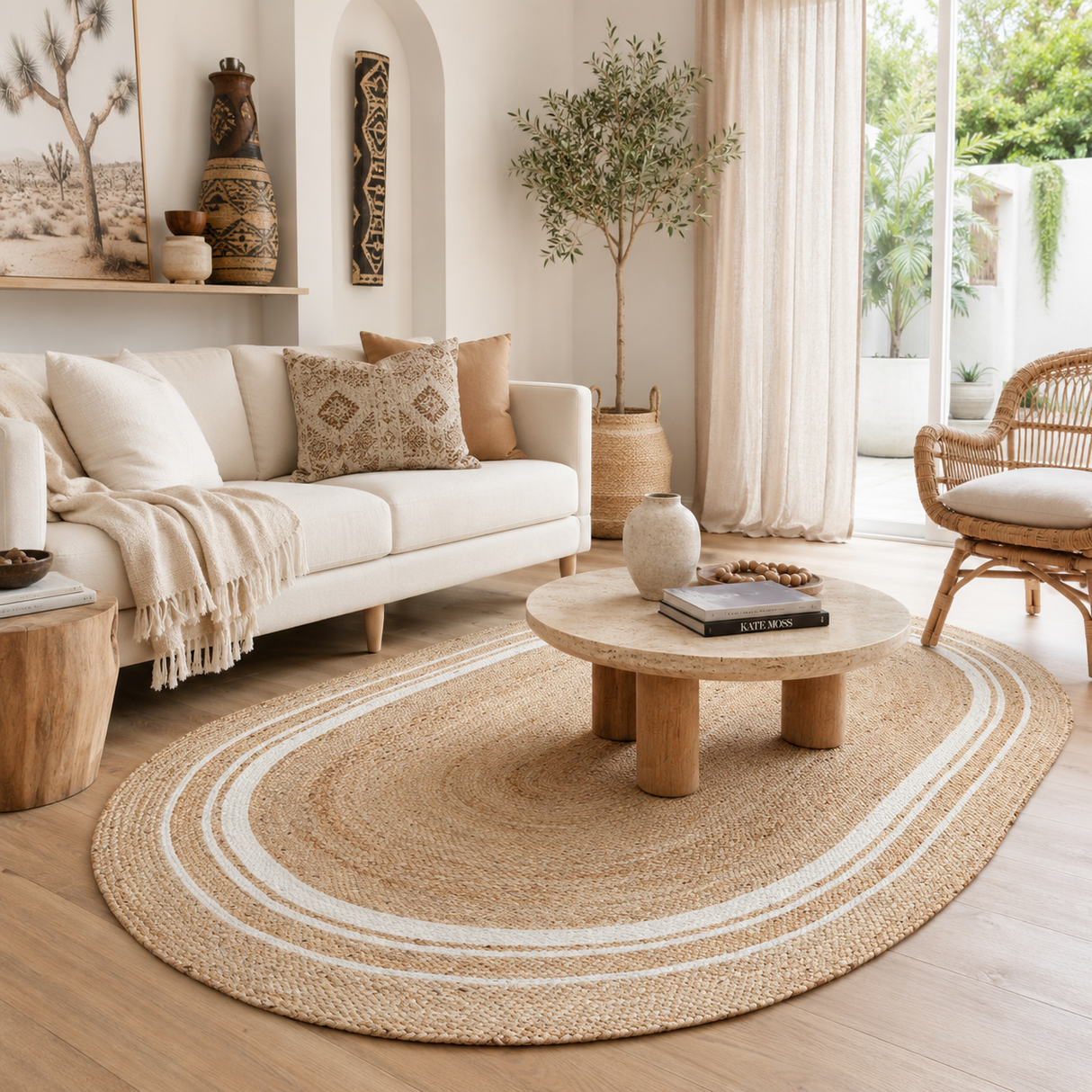 Noosa 111 Natural Oval Rug