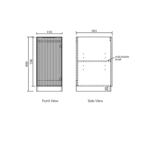Noosa Matte White Mini Laundry Kit (430mm)