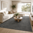 Nordic Black White Reversible Wool Rug