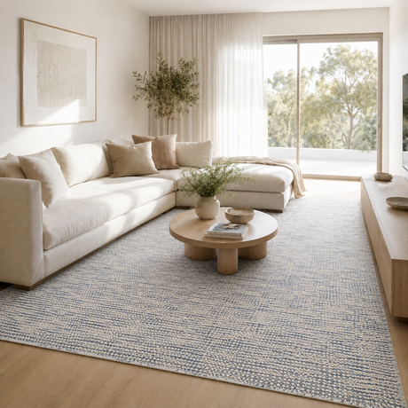 Nordic Blue Reversible Wool Rug