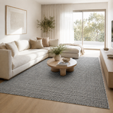 Nordic Charcoal Grey Reversible Wool Rug