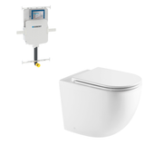 Norton99 Wall Faced Floor Toilet Pan (Gloss White)
