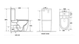 Norton Rimless Back To Wall Toilet Suite (Matte Black)