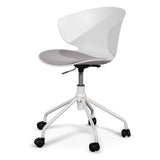 Calibre COC6507-LF White Office Chair - Light Grey Seat