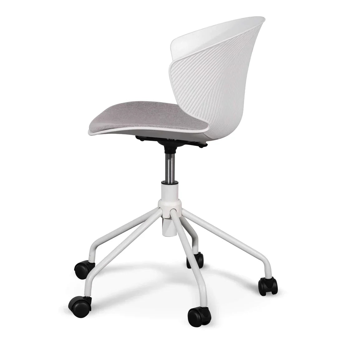 Calibre COC6507-LF White Office Chair - Light Grey Seat