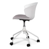 Calibre COC6507-LF White Office Chair - Light Grey Seat