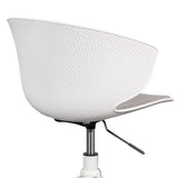Calibre COC6507-LF White Office Chair - Light Grey Seat