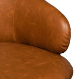 Calibre COC6510-LF Office Chair - Vintage Tan with Black Base
