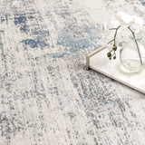 Pierre Cardin Ocean Abstract Blue Rug