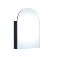 OLIVIA Shaving Cabinet Arch Mirror Matte Black (600mm)