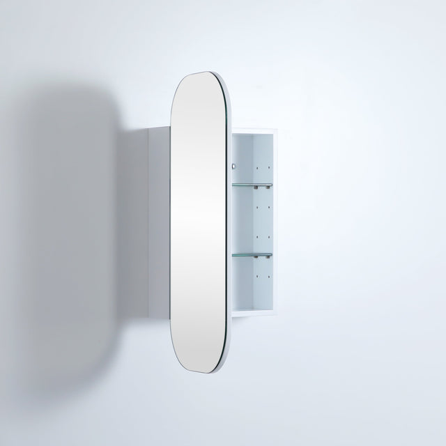 OLIVIA Shaving Cabinet Matte White (600mm)