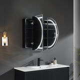 Olivia Front-Lit LED Shaving Cabinet 900/1200/1500mm Matte White/Black