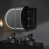 Olivia Front-Lit LED Shaving Cabinet 900/1200/1500mm Matte White/Black