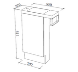 Timberline OSCAR Single Bowl Floor Standing Vanity (All Sizes)