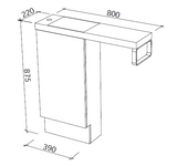 Timberline OSCAR Single Bowl Floor Standing Vanity (All Sizes)