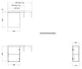 Timberline OSCAR Single Bowl Wall Hung Vanity (All Sizes)