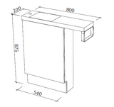Timberline OSCAR Single Bowl Floor Standing Vanity (All Sizes)