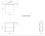 Timberline OSCAR Single Bowl Wall Hung Vanity (All Sizes)