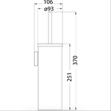 Otus Deluxe Toilet Brush (Chrome)