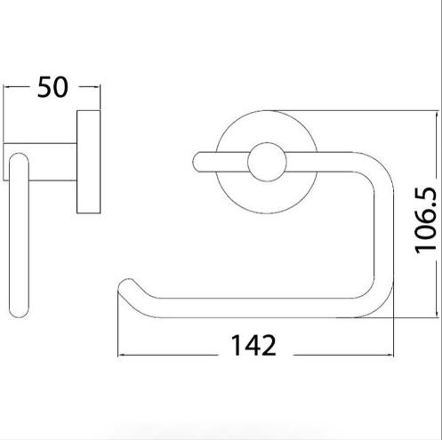 Otus Paper Holder (Chrome)