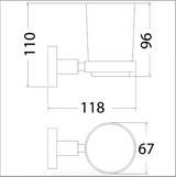 Otus Tumbler Holder (Chrome)