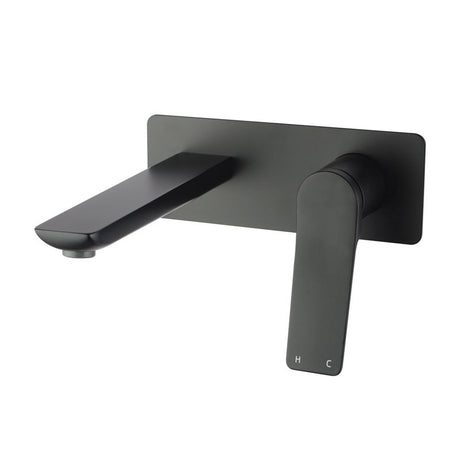 RUSHY Square Wall Mixer With Spout Discontinued - Black