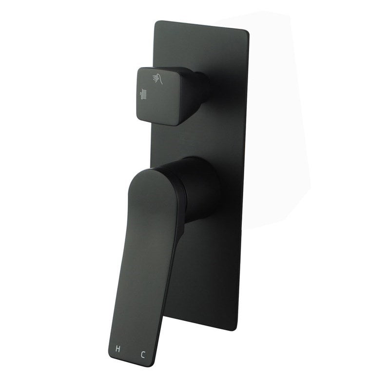 RUSHY Square Wall Mixer With Diverter