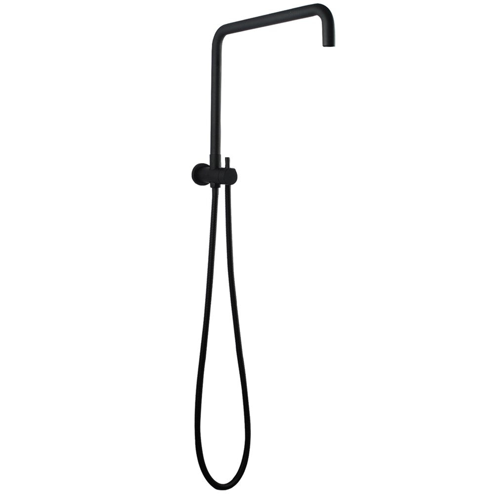 AQU Right Angle Round Top Inlet Shower Rail