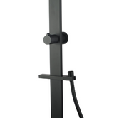 AQU Square Shower Station Without Shower Head And Handheld Shower - Black
