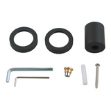 AQU Square Shower Station Without Shower Head And Handheld Shower - Black