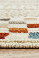 Oxford Squares Bone Rug