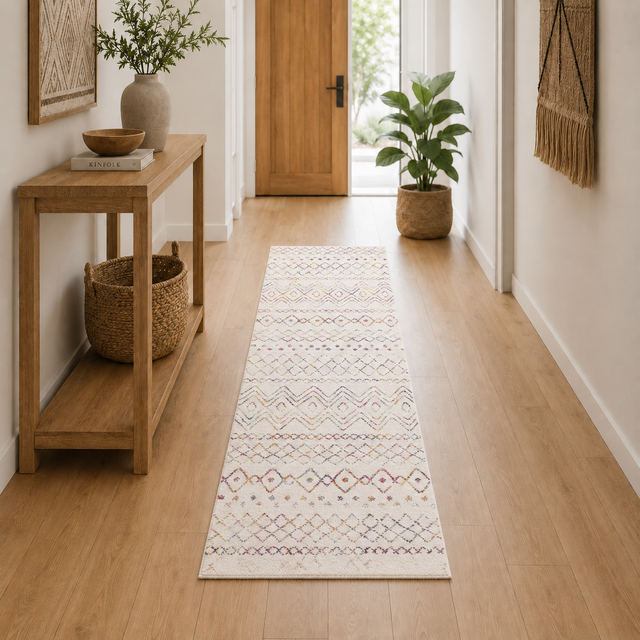Oasis Nadia Multi Rustic Tribal Runner Rug