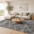 Oasis Noah Charcoal Contemporary Rug