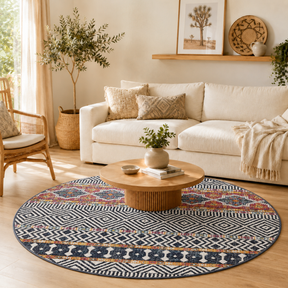Oasis Sabrina Multi Tribal Round Rug