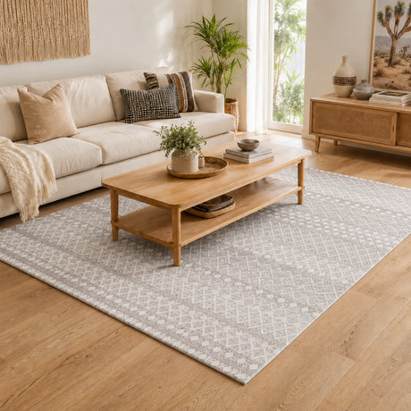 Oasis Selma Silver Tribal Rug
