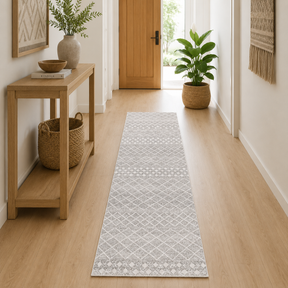 Oasis Selma Silver Tribal Runner Rug