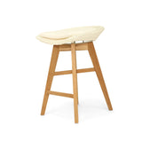 Oceana Counter Teak Stool 0.56m