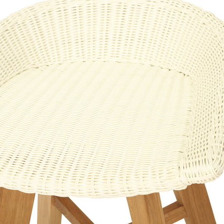 Oceana Outdoor Backless Counter Stool 0.56m – White