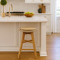 Oceana Outdoor Backless Teak Counter Stool – Mushroom 0.56m