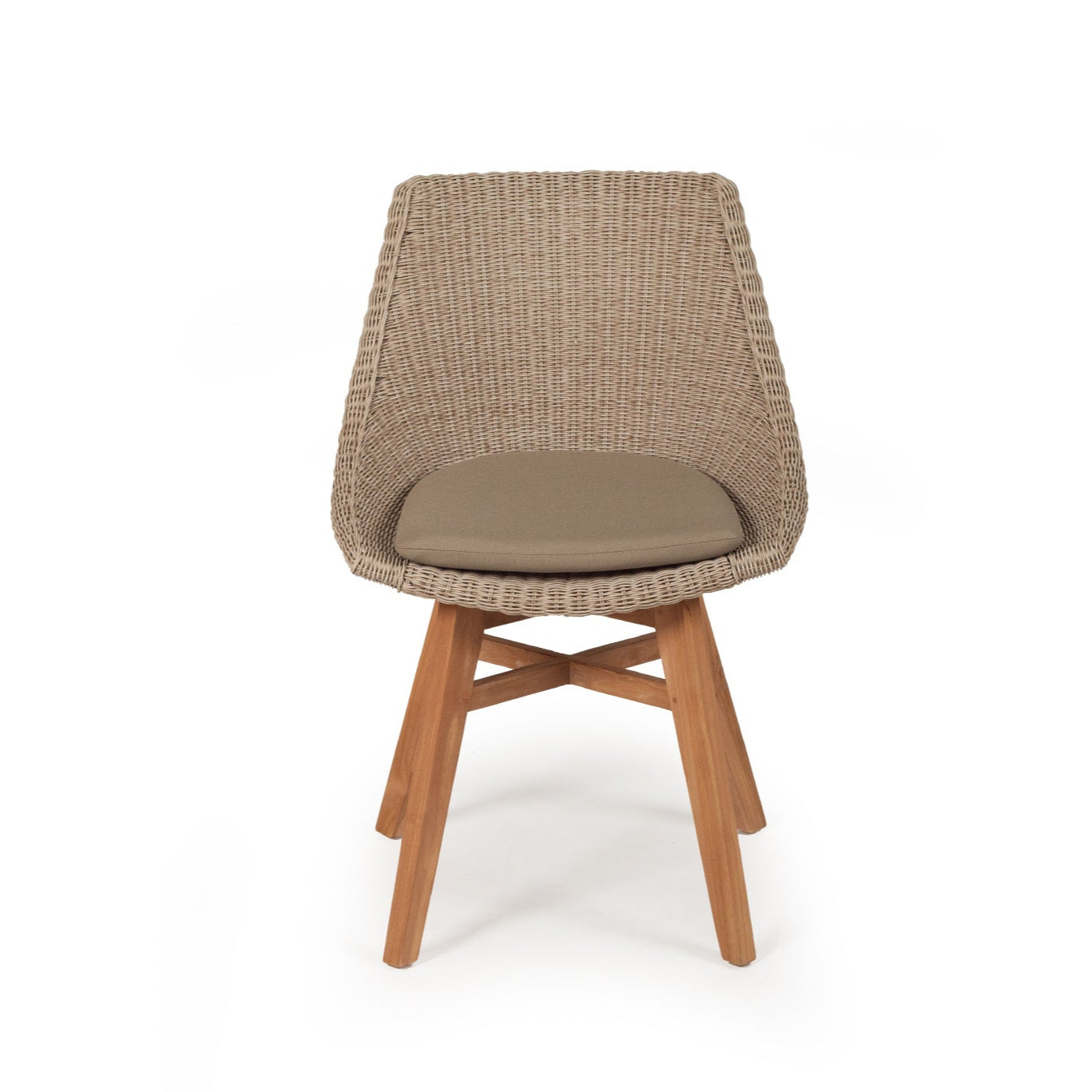 Oceana Outdoor Teak Dining Chair – Mushroom
