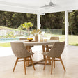 Oceana Outdoor Teak Dining Chair – Mushroom