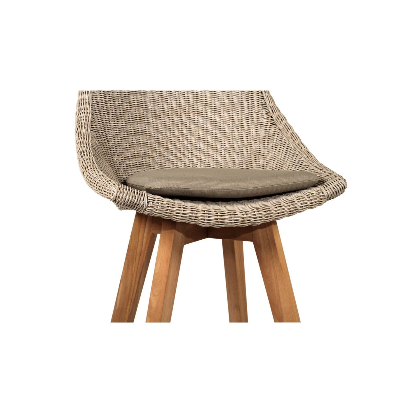 Oceana Outdoor Teak Dining Chair – Mushroom